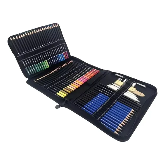 Estuche Lápices De Colores 96 Piezas Dibujo Profesional