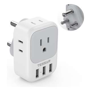 Adaptador De Corriente Tessan Type M Travel Plug Con 4 Tomas Adaptador De Corriente Tessan Type M Travel Plug Con 4 Tomas