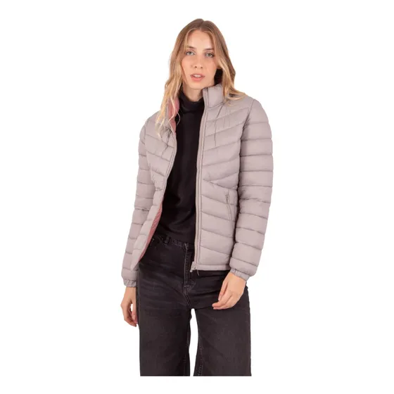 Campera Reversible Mujer Inflada Dos Colores Rollito Sire