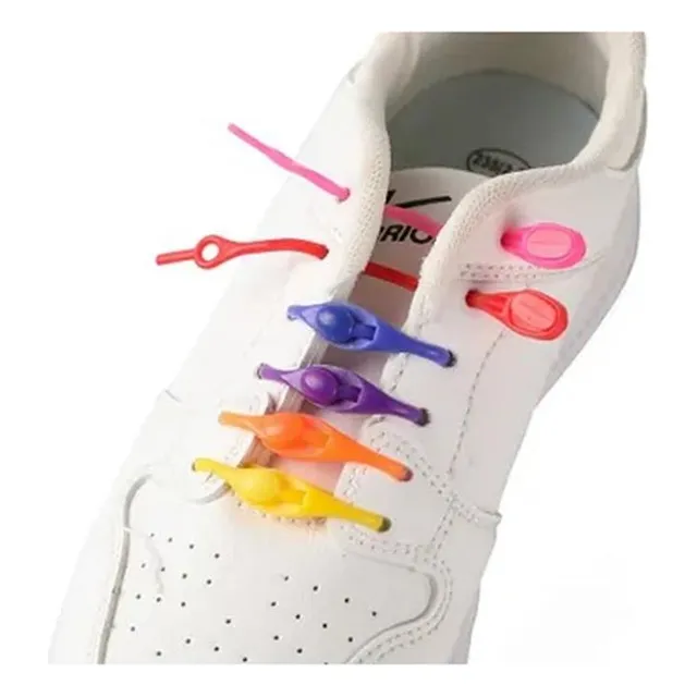 Cordones Elásticos De Silicona Para Zapatos Pack De 12 Pcs