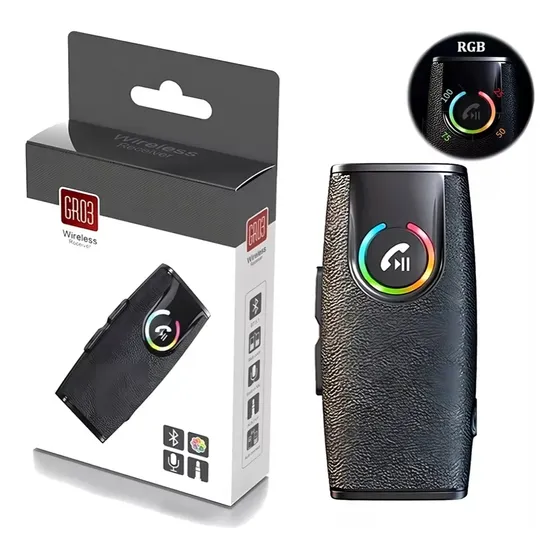 Kopira Receptor Bluetooth 5.3, Adaptador Bluetooth Aux Para Coche Audio Micrófono Incorporado, A2dp Estéreo Y Llamadas Manos Libres En Auto, Bluetooth Jack 3.5 Para Altavoces Y Coche