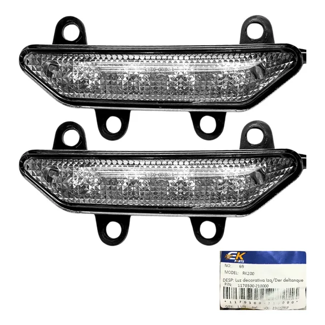 Luces De Tapas Laterales Rk 200 Original Ek