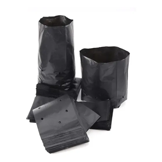 200 Bolsas Para Vivero De Plástico Pe, Bolsas Cultivo 15x15