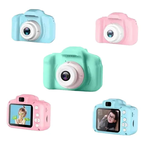 Cámara Digital Recargable Para Niños Fotos Videos Y Juegos