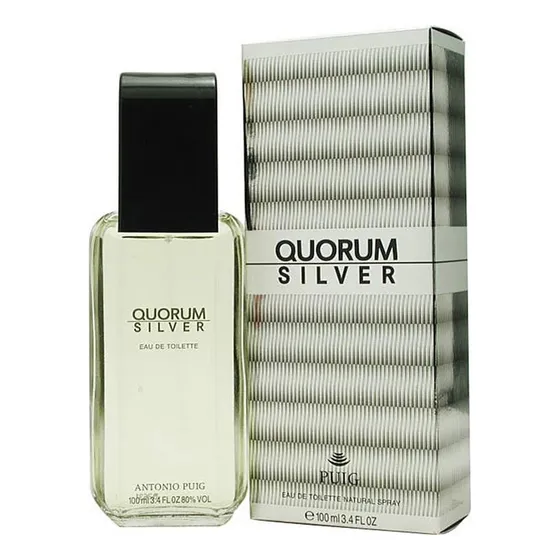 Perfume Hombre Quorum Silver Eau De Toilette Natural 100ml