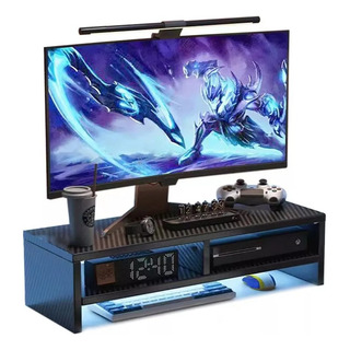 Soporte De Monitor De Escritorio De Madera De 2 Niveles Soporte De Monitor De Escritorio De Madera De 2 Niveles