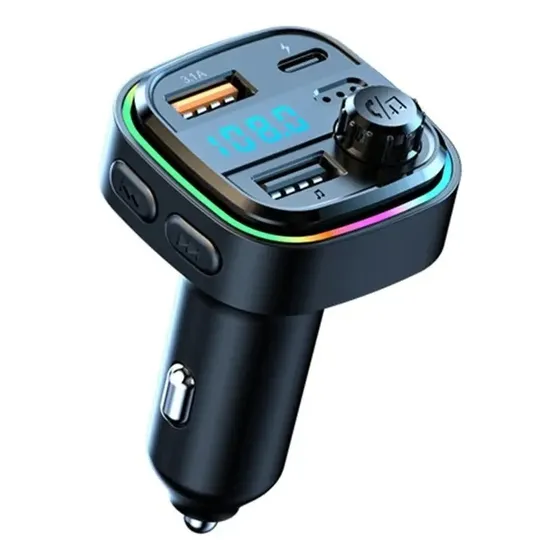 Transmisor Fm Bluetooth 5.0 Modulador De Radio Mp3 Usb 22.5w