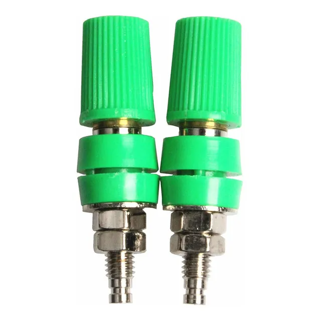 M Terminal Cobre Puro Corriente  in Conector Banana Rojo