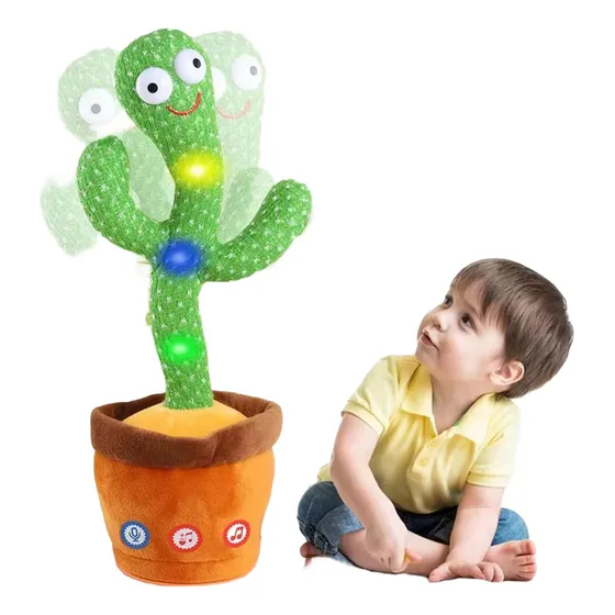 Muñeco Cactus Bailarin Musical Juguete Repetidor Para Niños