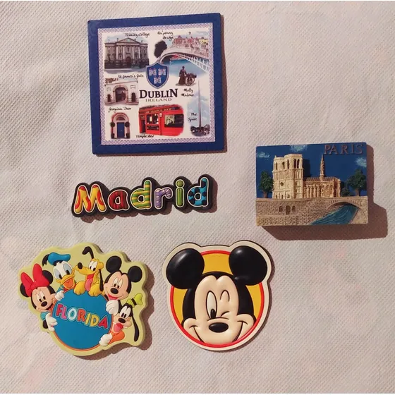 Imanes Disney París Madrid Dublín Souvenir Adornos Nevera