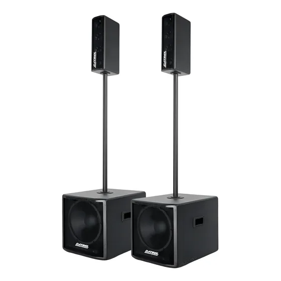 Sistema P.a Datrel Vertical Line Vox 4x4 Subwoofer 600wrms Cor Preto 127/220v