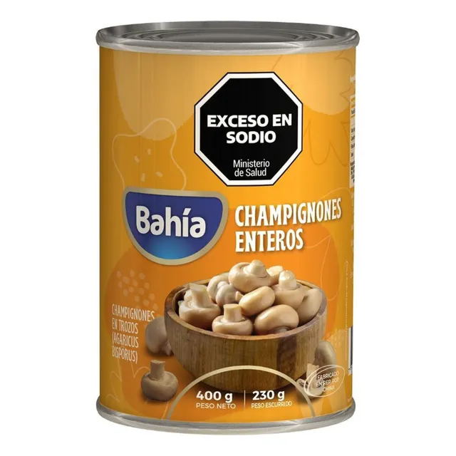 Champigñones Enteros Bahia X 400g X24un
