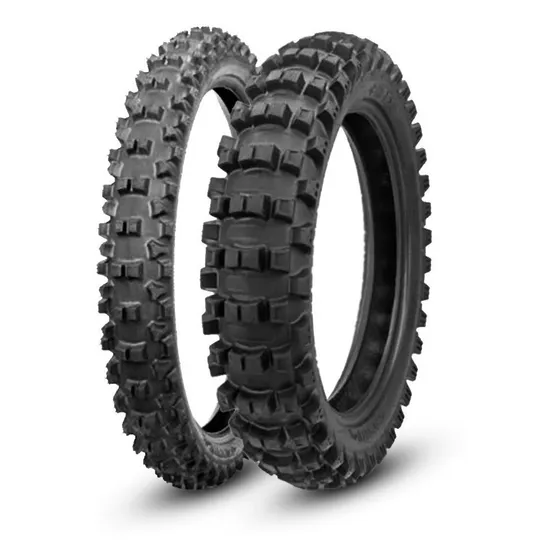 Par Pneu Borilli 80/100-21 Medium Mx77 + 110/100-18 Exc B007