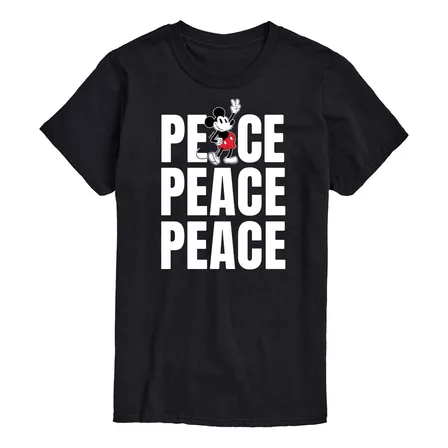 Playera Peace-mickey, Camiseta Amistad Disney