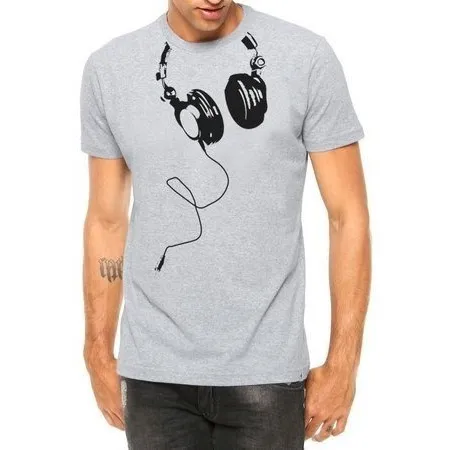 Camiseta Nerd Geek Dj Headset Camisa Masculina Fone 