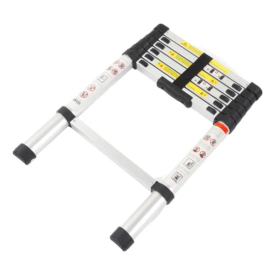 Escalera Telescópica Portátil Aluminio Plegable Retráctil 2m