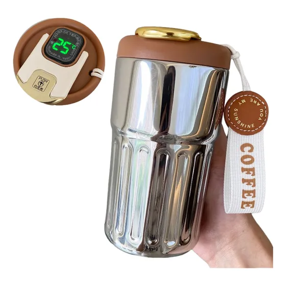 Botella Termo De Acero Inoxidable De 450 Ml Con Tapa Deporti