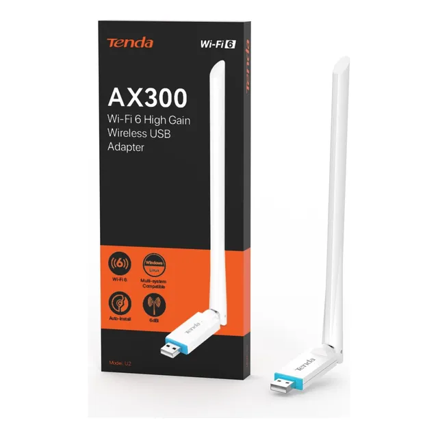 Tenda U2 Adaptador Wi-fi Usb Mini Inalambrico Antena De 6dbi