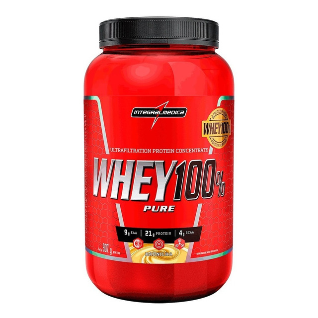 Whey 100% Pure Pote 900g Baunilha Integralmédica Whey 100% Pure Pote 900g Baunilha Integralmédica