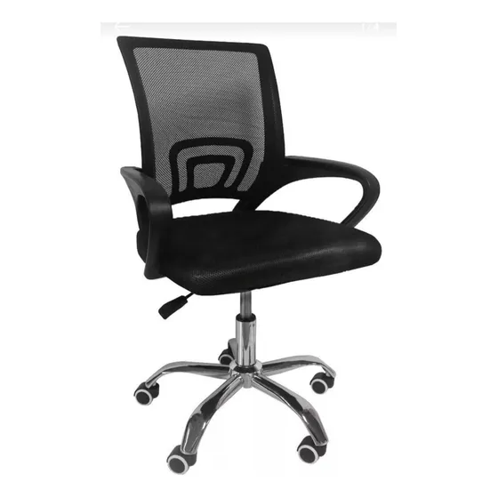 Silla Escritorio Rack & Pack Negra Con Tapizado De Tela