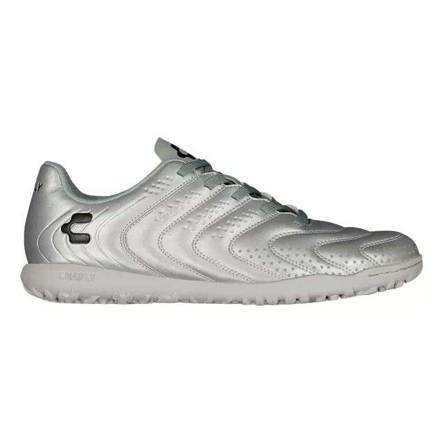 Tenis De Fútbol Rápido7 Turf Tf Charly - 1086368 Plata Full