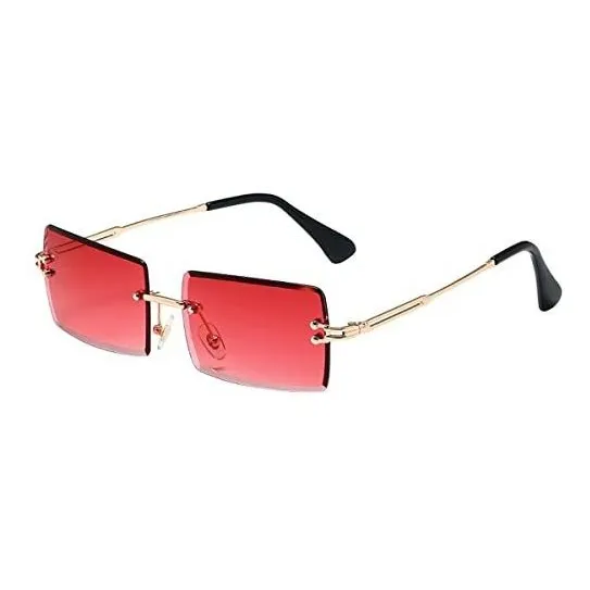 Gafas De Rectángulo Sin Brillo Para Mujer Moda R9wgd