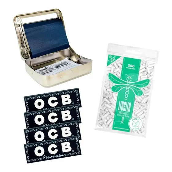 Kit Maquina P/armar Automática + Pap Ocb X4 + Filtro Menthol