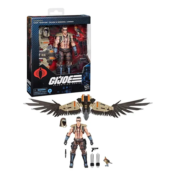 Muñeca Cobra Raptor de la serie Clasified de Gi Joe, 15 cm