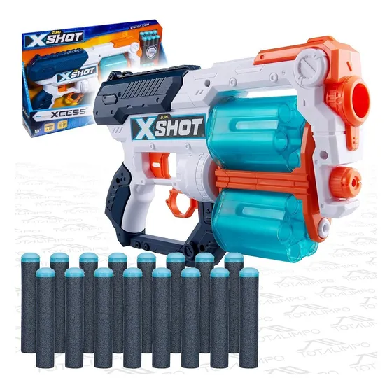 Pistola Revolver Lanza Dardos Zuru X-shot 5761 Excel Xcess C