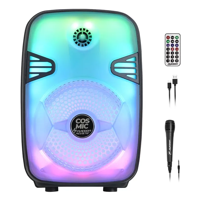  Bafle Recargable 8  Fussion Cosmic Pbs-8053 Con Micrófono