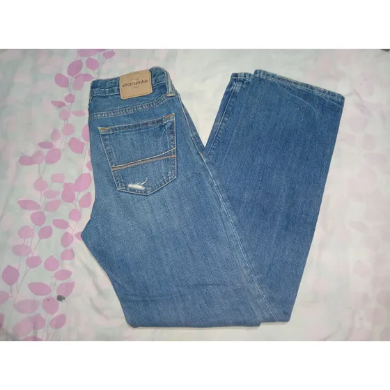 Jeans Abercrombie Para Niños Original Talla 12 Como Nuevo!