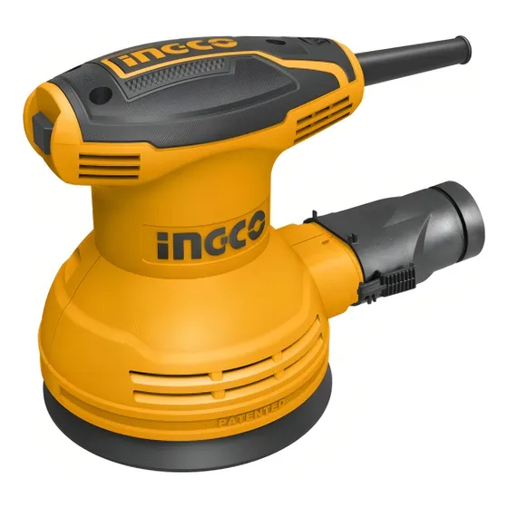 Ingco Industrial RS3208 Naranja 220V - 240V 50Hz/60Hz Lijadora Roto Orbital Industrial 320w + 5 Lijas
