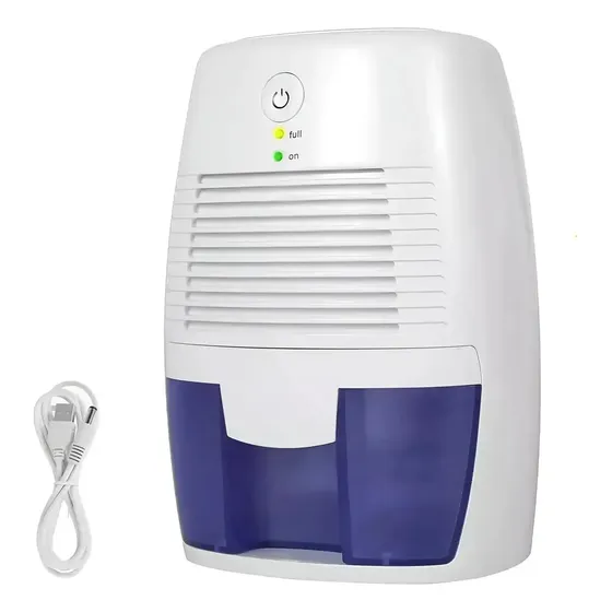 Deshumidificador Electrico 23w Portatil Silencioso 500ml Para Bano Armario Hogar Elimina Humedad Moho Ahorra Energia
