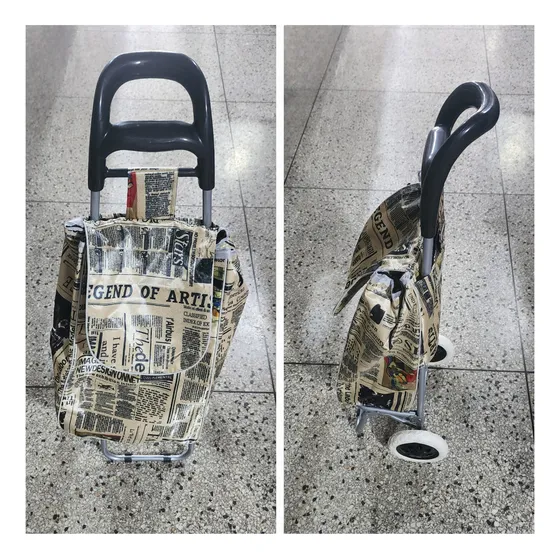 Carrito Mercado Carro Compra Vegetales Super Plegable Ruedas