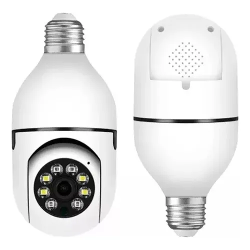 Camara Ip 2mp Wifi Ptz Tipo Bombillo 1080p Color 5g V360p