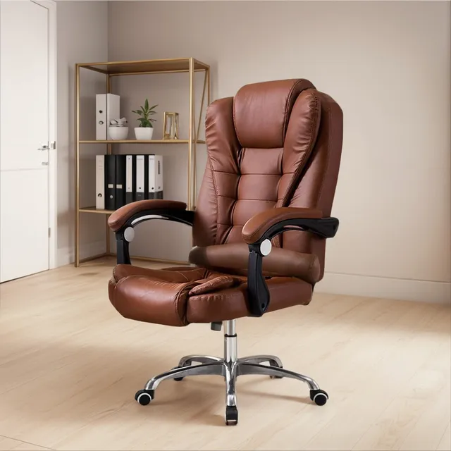 Silla Ejecutiva Miles Sin Apoyapies Marron / Sillon