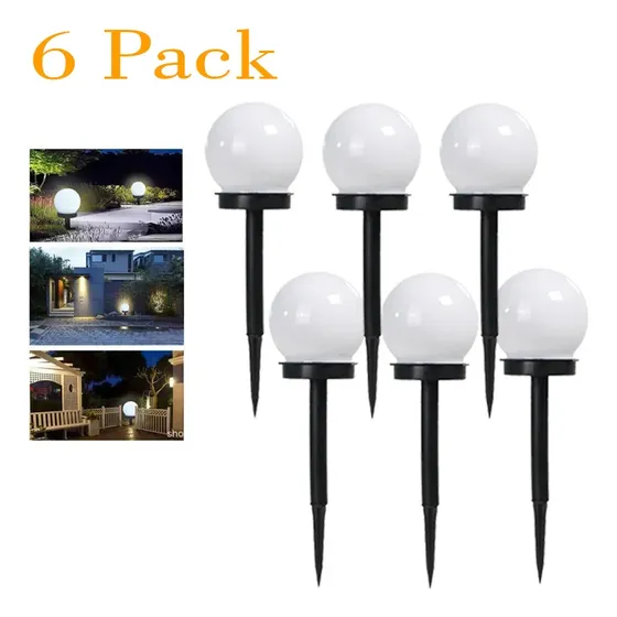 Para 6 Unidades De Luz Solar Led Para Jardim, Lâmpada De