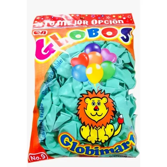 100 Globos De Latex No.9  Por Color O Surtido