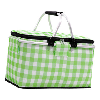 Cesta De Picnic, Bolsa Térmica Aislante, Bolsa Verde Cesta De Picnic, Bolsa Térmica Aislante, Bolsa Verde