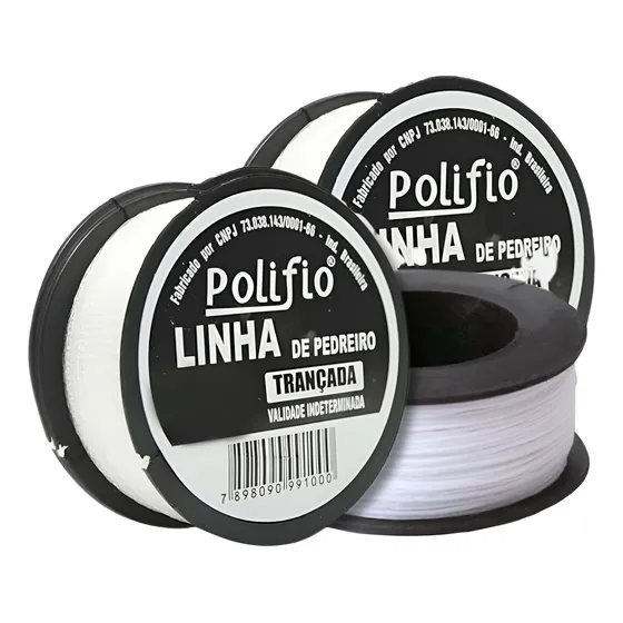 Polifio Nylon Trançada 100m - Linha De Pedreiro 03 Un
