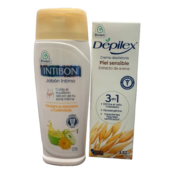 Kit De Jabon Intimo Y Crema Depilatoria Depilex Para Mujer