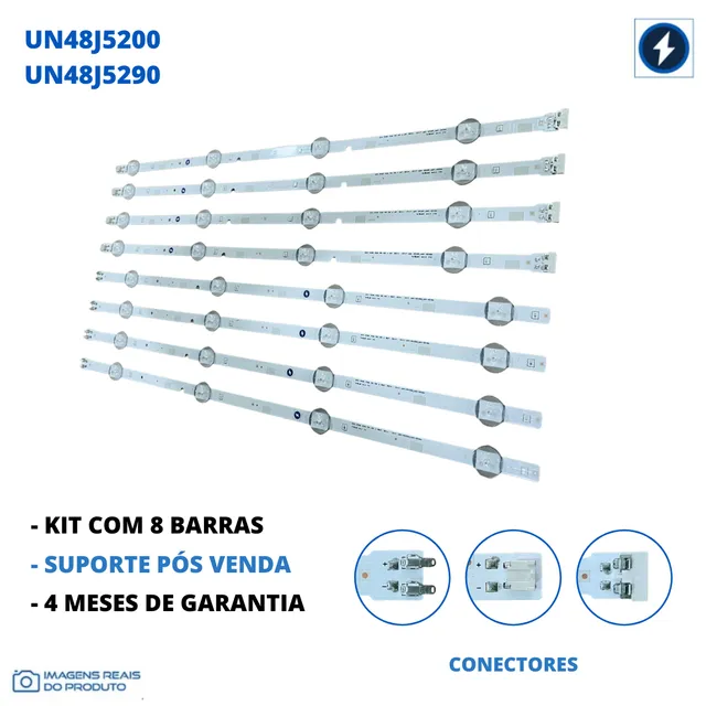 Kit de 8 barras LED Un48j5200 Un48j5000 Un48j6200