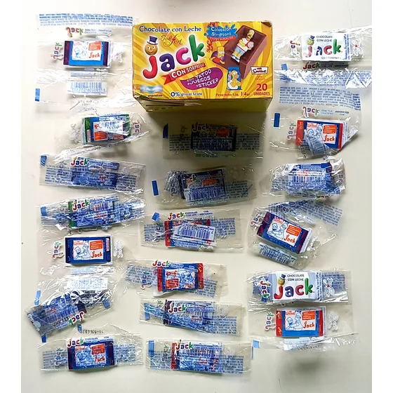 Stikers Tatoo Figuritas Jack Simpsons Envoltorio Lote