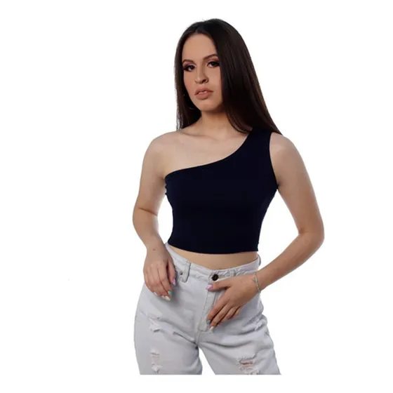 Blusa Basica Crop Top Manga Corta Juveniles Para Damas Niñas