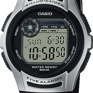 Reloj Casio Digital Cronometro 5 Alarmas W-213-1avcf Negro Reloj Casio Digital Cronometro 5 Alarmas W-213-1avcf Negro