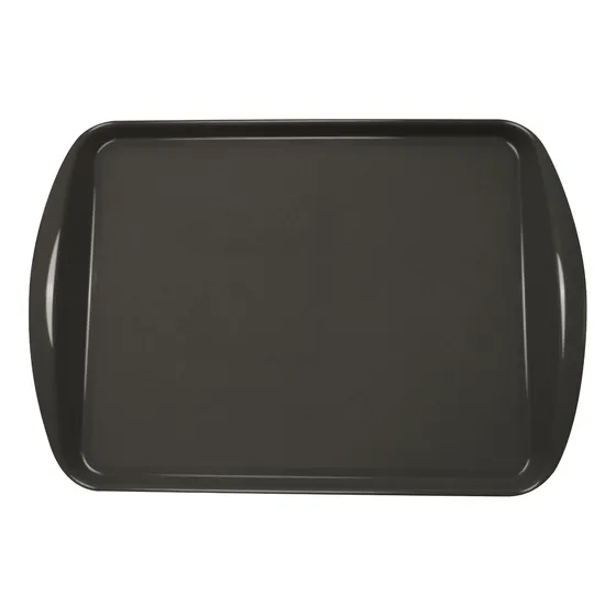 Kit 25 Bandeja Restaurante Self Service Fast Food 44x30 Cor Preto Semaza