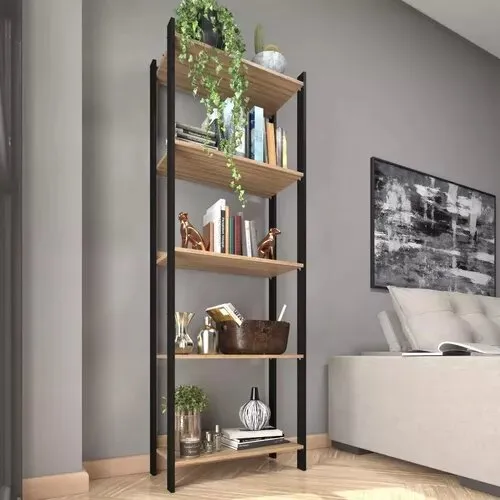 Estante Livreiro Organizador Estilo Industrial Com Prateleiras - Livreiro Versátil Para Casa Ou Escritório