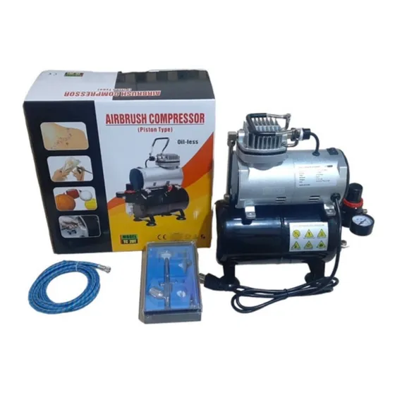 Mini Compresor + Aerografo + Manguera + Bombona