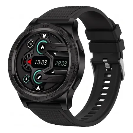 Smartwatch Militar À Prova D'água Compatível Android/ios Preto