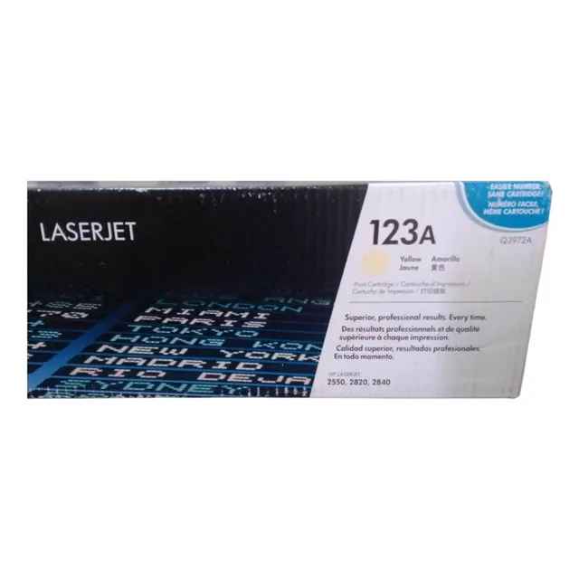 Cartucho De Tóner 123a Hp Amarillo Q3972a
